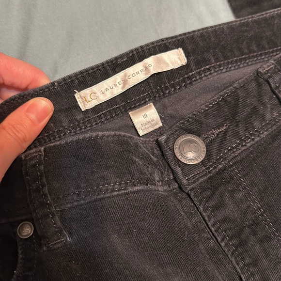 LC by Lauren Conrad black corduroys - Picture 3 of 5